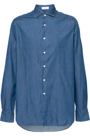 Glanshirt Long-sleeved denim shirt