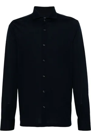 Boggi Milano Piqué-weave shirt