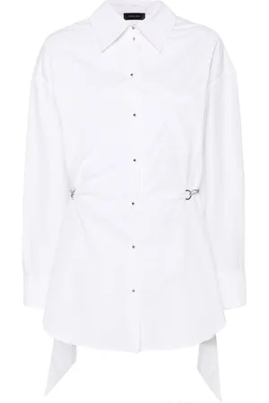 MUGLER Chain-detail shirt dress