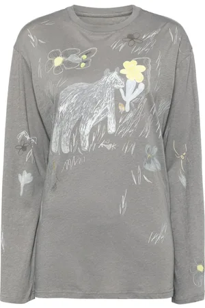 JNBY Bear-printed long-sleeved t-shirt