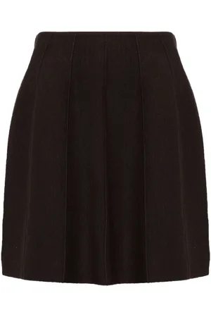 JNBY Ribbed-detailed knitted skirt
