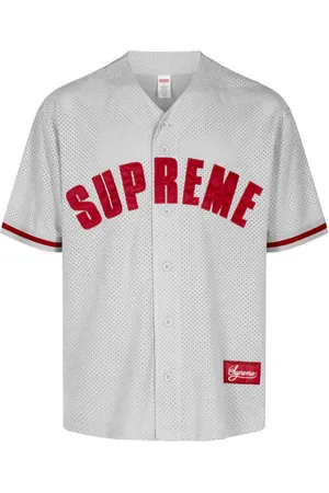 Supreme Ultrasuede mesh baseball jersey