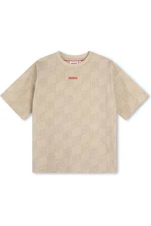HUGO BOSS Monogram-print cotton T-shirt