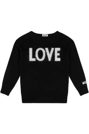 Moschino Intarsia-knit logo jumper