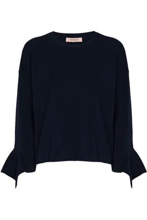 Twin-Set Ruffled crew-neck sweater