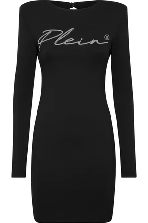 Philipp Plein Crystal-embellished logo minidress