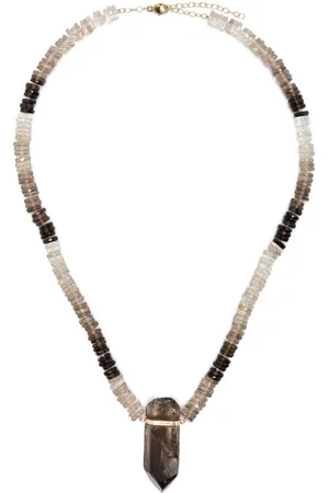 JIA JIA 14kt yellow Aurora smoky quartz necklace