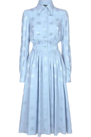 Dolce & Gabbana Monogram-jacquard shirt dress