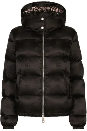 Dolce & Gabbana Monogram-jacquard puffer jacket