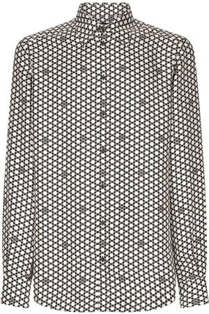 Dolce & Gabbana Geometric-print silk shirt