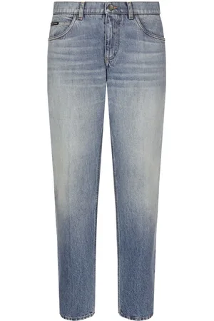 Dolce & Gabbana Straight-leg stonewashed jeans