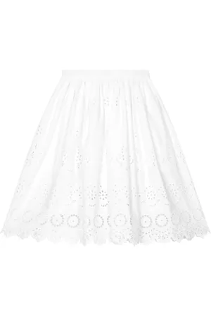 Dolce & Gabbana Broderie-anglaise cotton skirt