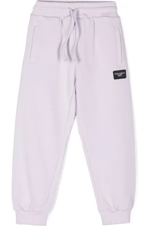 Dolce & Gabbana Logo-patch cotton track pants