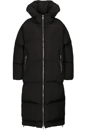 Dolce & Gabbana Logo-plaque padded coat