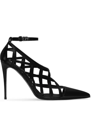 Dolce & Gabbana Caged leather pumps