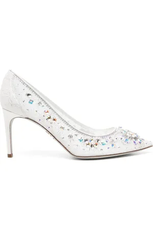RENE CAOVILLA 80mm crystal-embellished pumps
