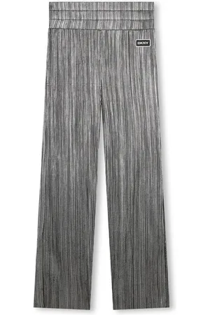 DKNY Plissé-effect trousers
