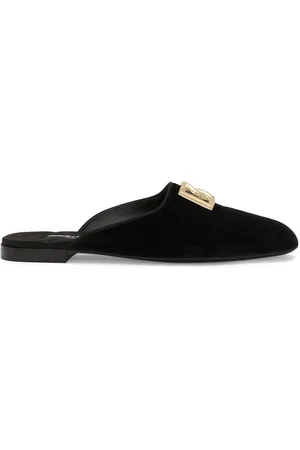 Dolce & Gabbana Logo plaque slippers