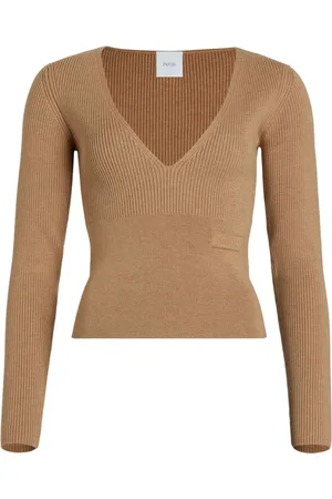 Patou V-neck ribbed sweater