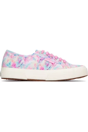 Superga Tie-dye logo-tag sneakers
