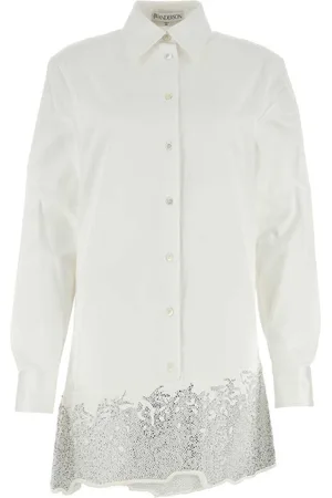 J.W.Anderson Crystal-embellished cotton shirtdress
