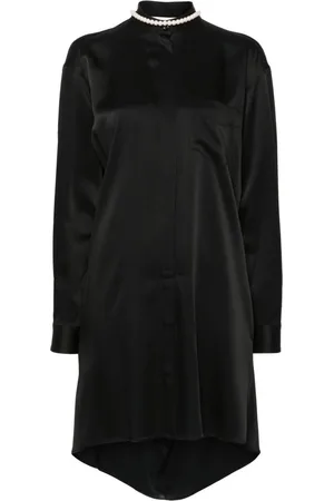 Moschino Faux-pearl shirt dress