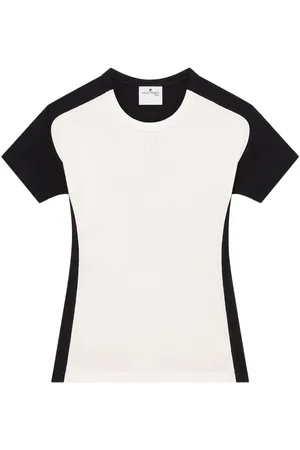 Courrèges Contrast Frame cotton T-shirt