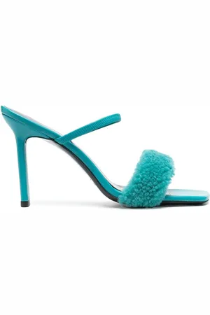 By Far 110mm Ada Shearling sandals