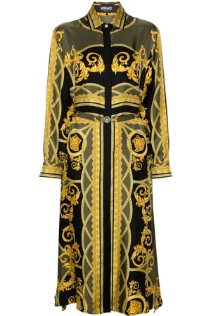 VERSACE La Coupe des Dieux silk shirt dress