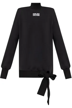 VERSACE Logo-print cotton mini dress