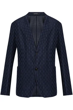 Emporio Armani V-neck wool blazer