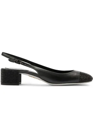 RENE CAOVILLA 40mm Kristen slingback pumps