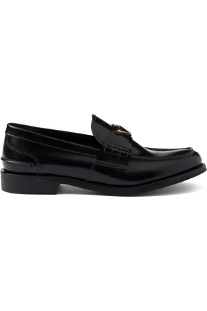 Prada Brushed leather loafers