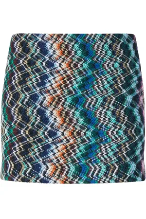 Missoni Zigzag wool-cotton mini skirt