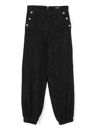 Balmain Logo-tag trousers