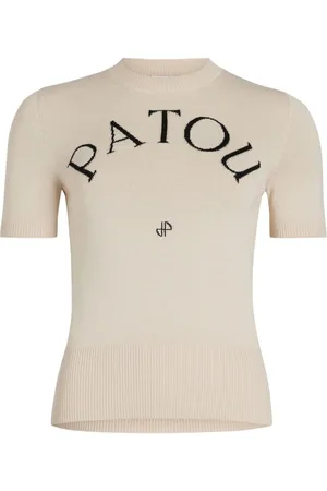 Patou Logo-jacquard knitted top