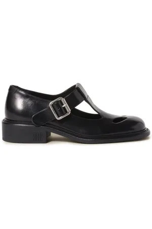 Miu Miu 30mm leather T-bar shoes