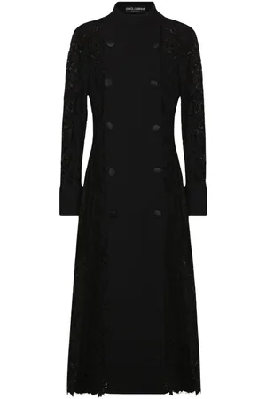 Dolce & Gabbana Lace-panelling coat