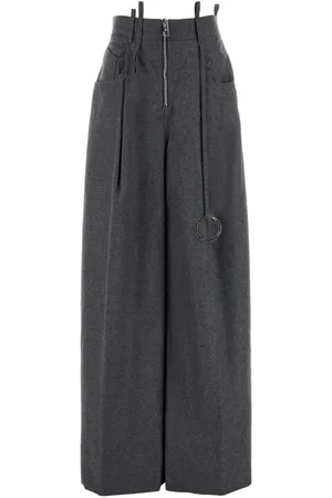 The Attico Wool wide-leg trousers