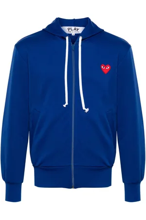 Comme des Garçons Heart-appliqué hoodie