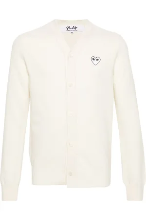 Comme des Garçons Heart-motif wool cardigan
