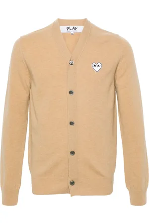 Comme des Garçons Heart-motif wool cardigan