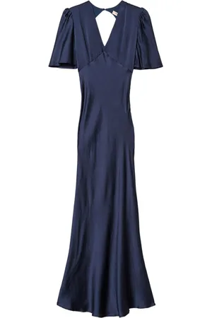Twin-Set Hammered satin maxi dress