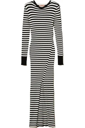 Twin-Set Striped knit dress