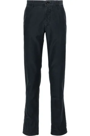 Incotex Logo-embroidered trousers