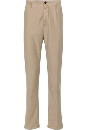 Incotex Logo-embroidered trousers