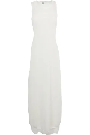 Totême Layered fine-knit maxi dress