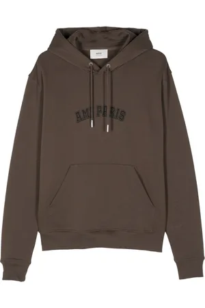Ami Logo-print cotton hoodie