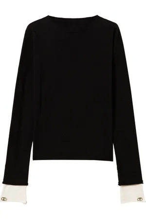 Twin-Set Oval T contrasting jumper