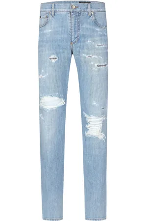 Dolce & Gabbana Logo-plaque slim-fit jeans